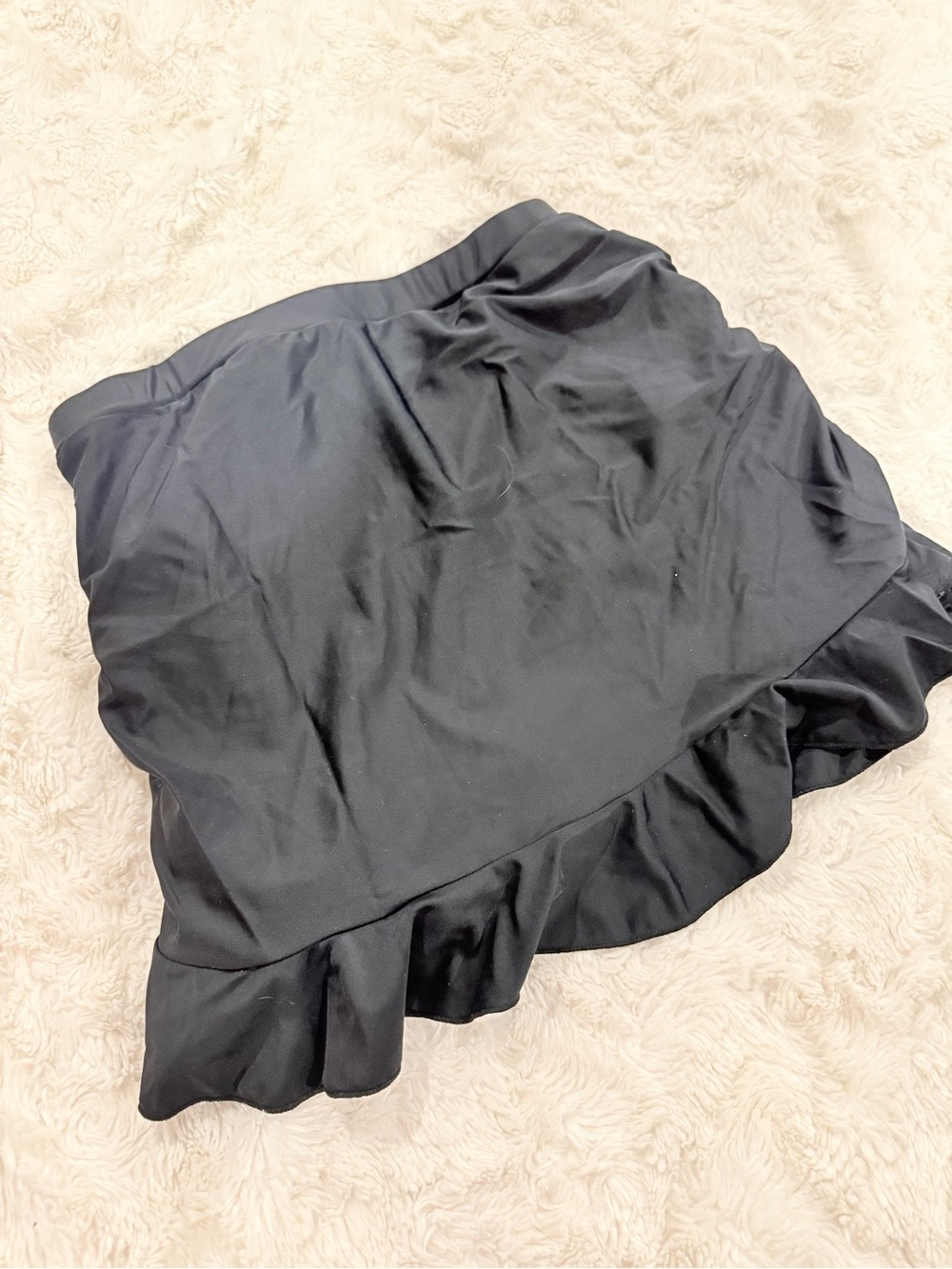 Women’s Black Ruffle Swim Skirt - Picture 4 of 4